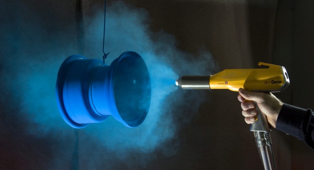 Metalen producte van een professioneel poedercoating bedrijf